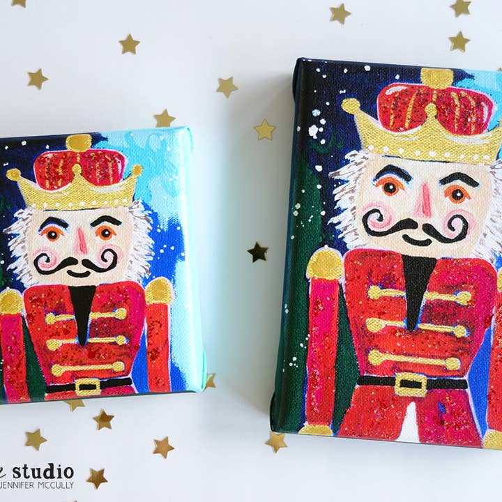 JM Design Studio - Wholesale Christmas Wall Art - Let's Go Nuts Nutcracker Canvas Wall Art