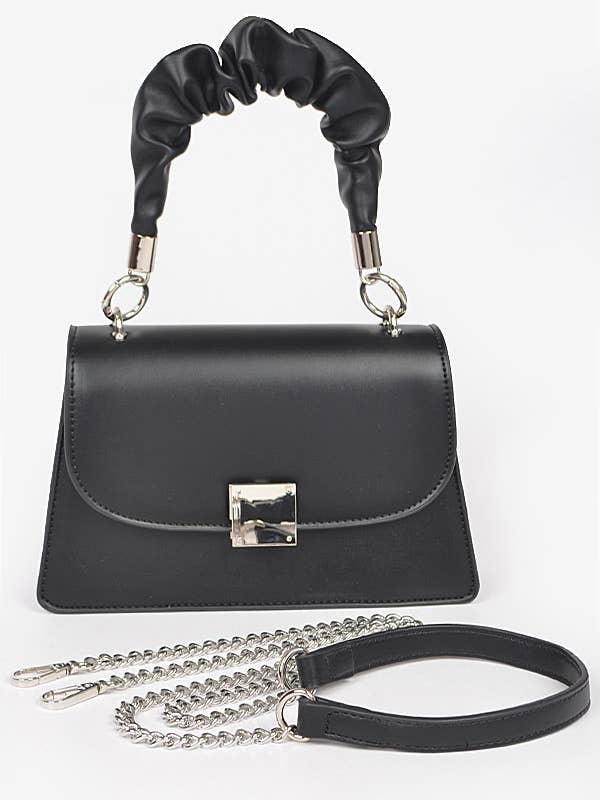 Metallic Faux Leather Top Handle Bag for wholesale by Shop Neighbors