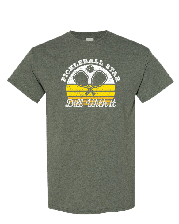 The Buffalo Works - Wholesale Screen Printed T-Shirt - Unisex - Pickleball Gildan SS T-shirt - Dill With It3