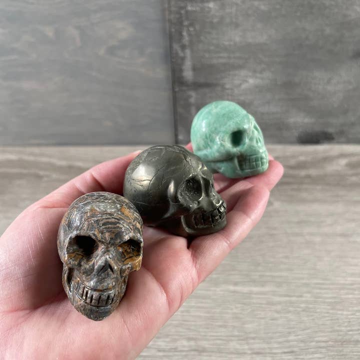 Keystone Crystals - Wholesale Spiritual stone/crystal - Assorted Gemstone Skull Figurines – Crystal Carvings in Bulk6
