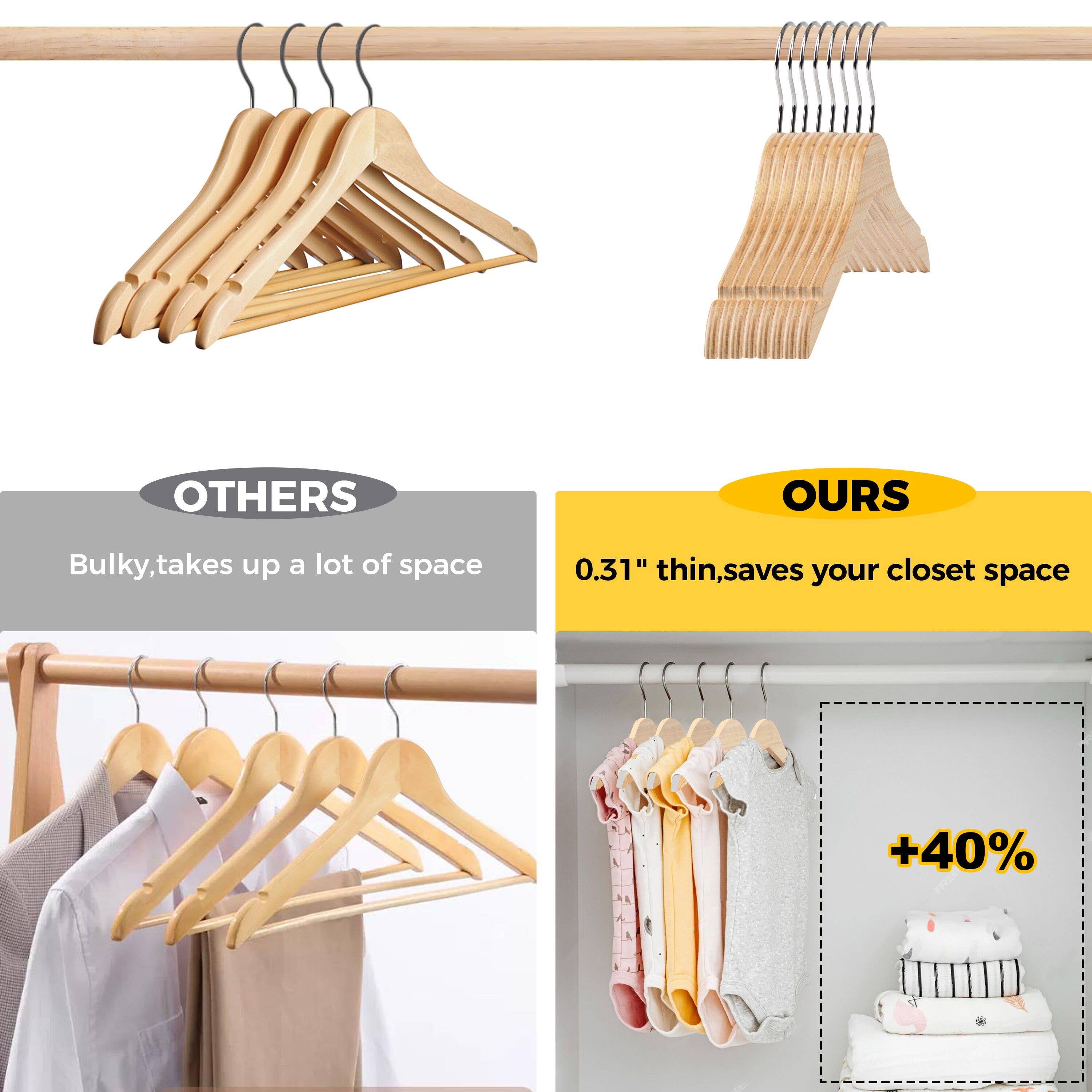 Molti Appendiabi Di Plastica Multicolori Vuoti Appesi A Un Rack Di Senza Indumenti Image167504499 - Foto 2