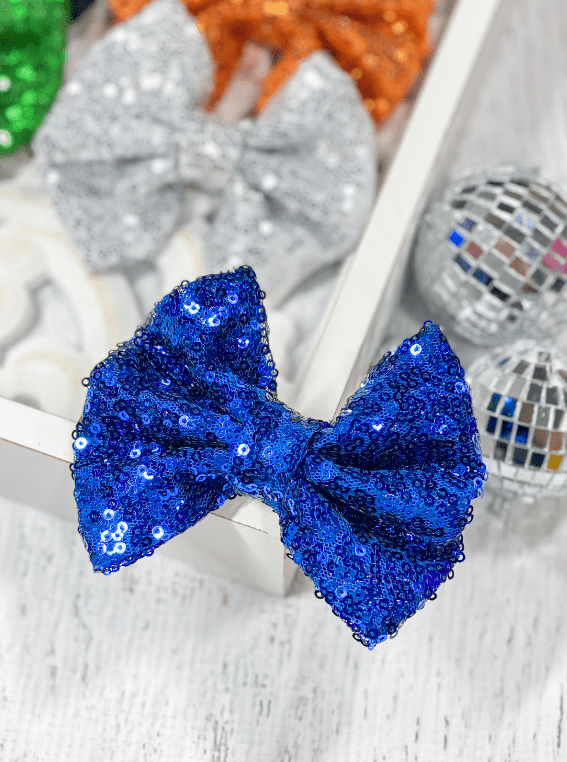 The Hair Bow Company - Wholesale Hair Bow - Kids - Sequin Hair Bow - Alligator Clip - 4"13