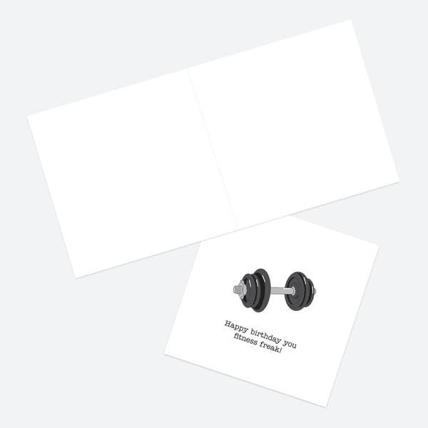 Dotty About Paper – wholesale Birthday card – General Birthday Card -  Weights - Fitness Freak1