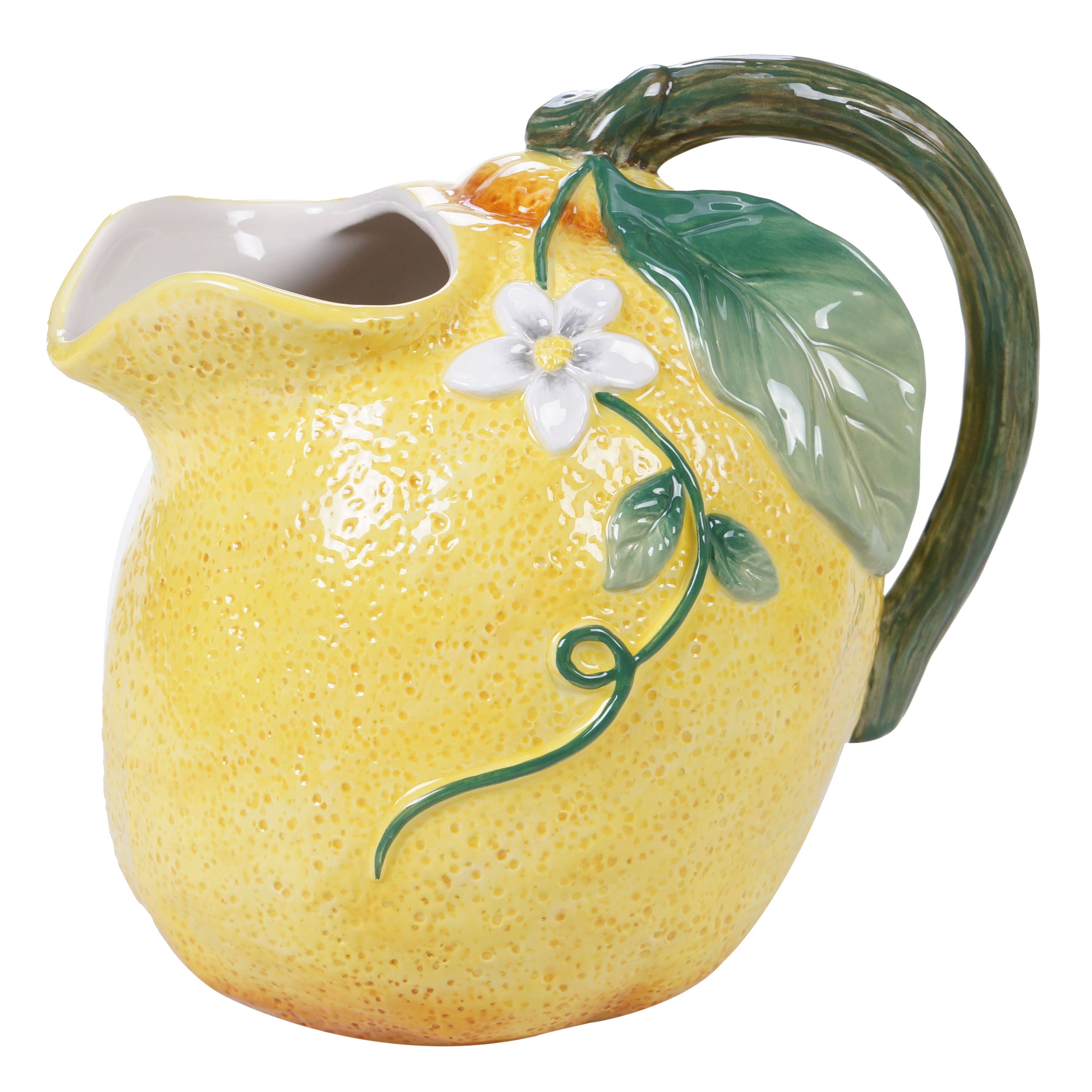 Certified International - Wholesale Pitcher - Citron 3-D Lemon Pitcher 2.25 qt.2