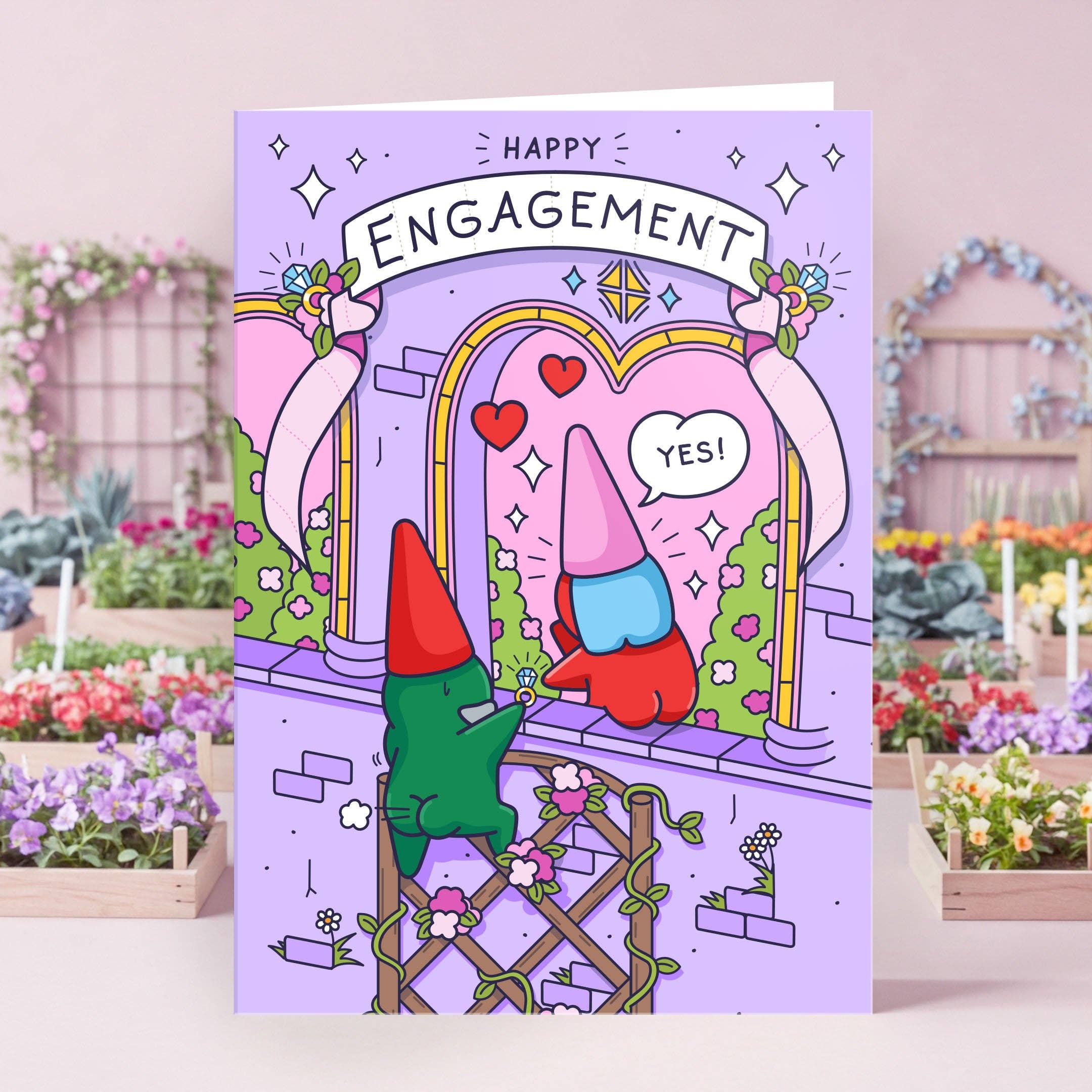 Cheeky Legends - Wholesale Engagement Card - Funny Engagement Card - Fairytale Love Gnomes1