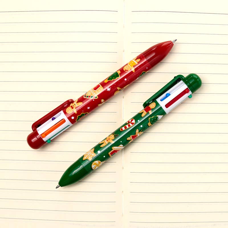 Puckator Ltd - Wholesale Pen - Christmas Baker Street Multi Colour Pen (6 Colours)2