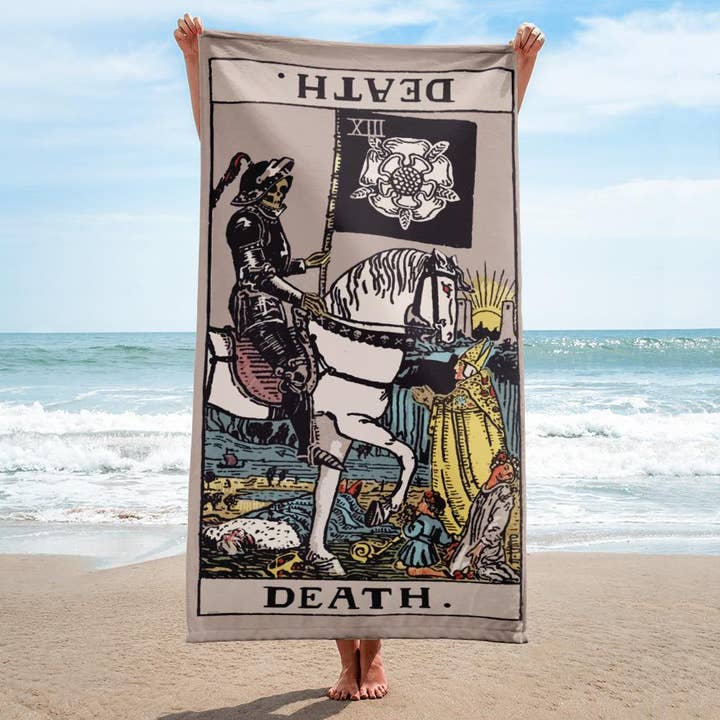 Death Tarot Towel for wholesale by Nirvana Threads