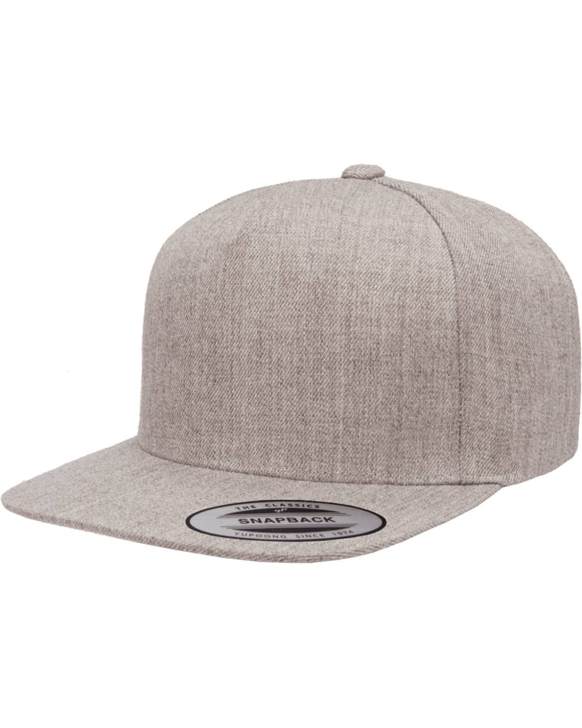 Total Apparel - Wholesale Flat Brim Cap - Unisex - Yupoong 5-Panel Structured Flat Visor Classic Snapback Cap1