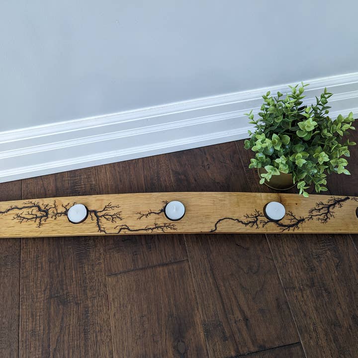 light Brown to Dark Brown Candle Holder
Wine Barrel (5 candles) for wholesale on Faire1