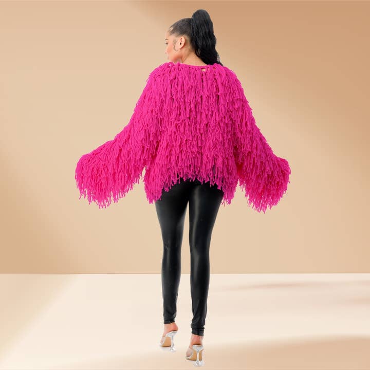 Celystrends - Wholesale Cardigan - Women's - Fringe Shaggy Open Cardigan9