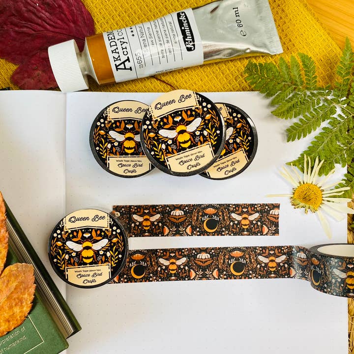 Split Moon Studios – Großhandel Washi-Tape – Queen Bee Washi Tape – Blumen-Motiv, niedliches Washi Tape4