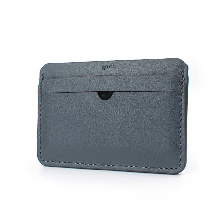 Portacarte grigio petrolio per la vendita all'ingrosso da parte di godi.