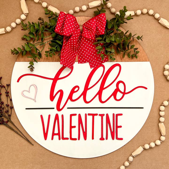 Hello Valentine Round for wholesale by JJ Squared Shop