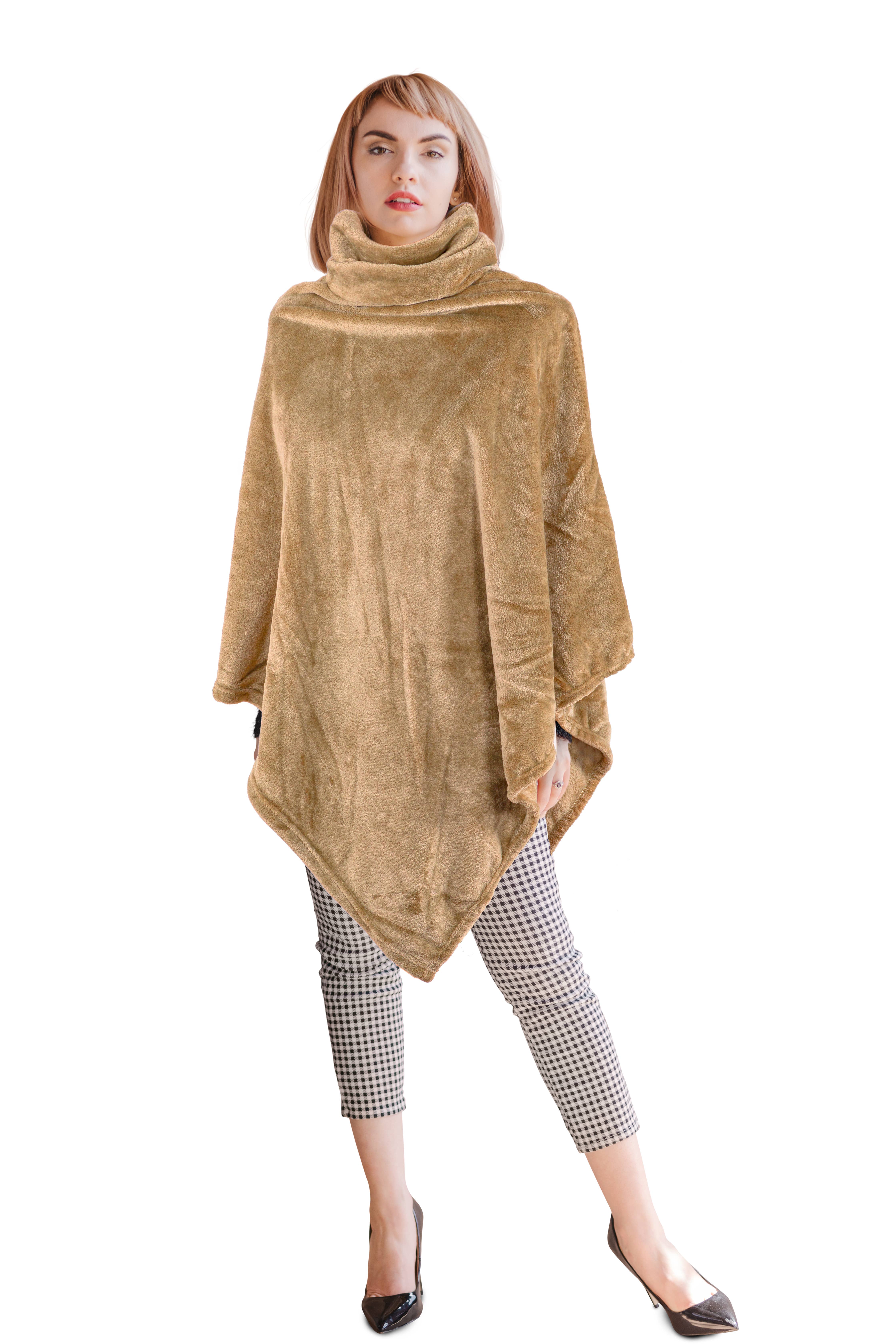 Tiseco - Wholesale Poncho - Unisex - Poncho COSY with collar - 80x80 cm11