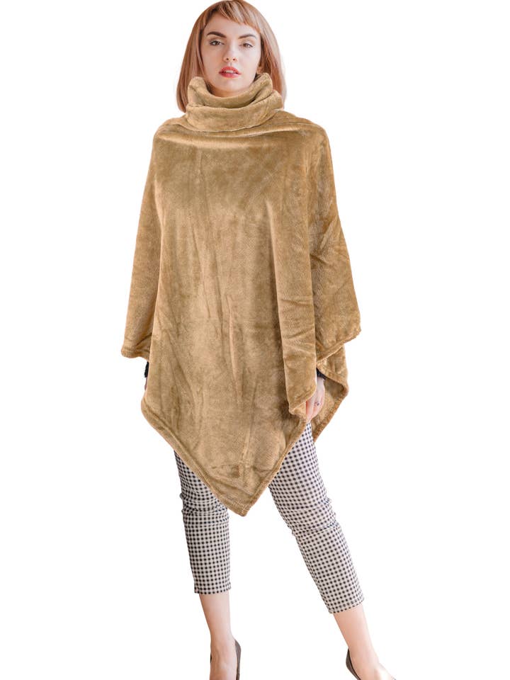 Tiseco - Wholesale Poncho - Unisex - Poncho COSY with collar - 80x80 cm11