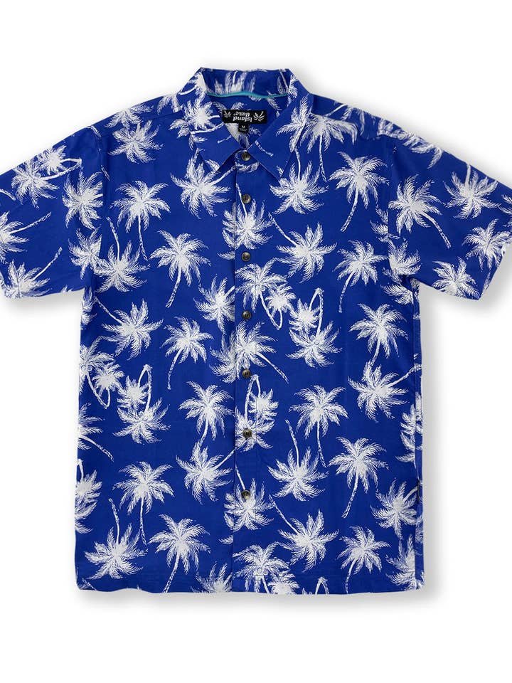 Men’s Button-Down Cotton Shirt PALMADIL for wholesale by Islandhaze