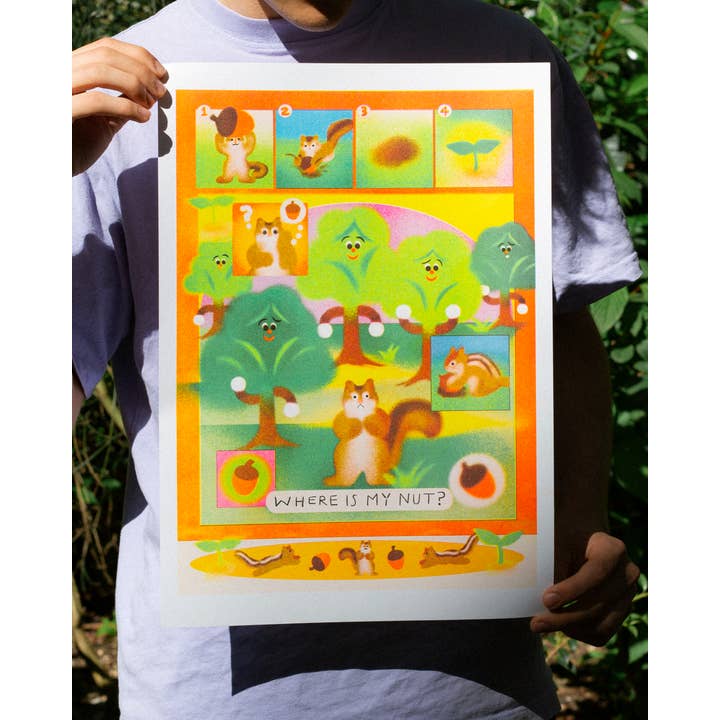 KIBLIND Atelier - Vendita all'ingrosso Poster - Mostra A3 - Zoey Kim - Il piccolo giardiniere