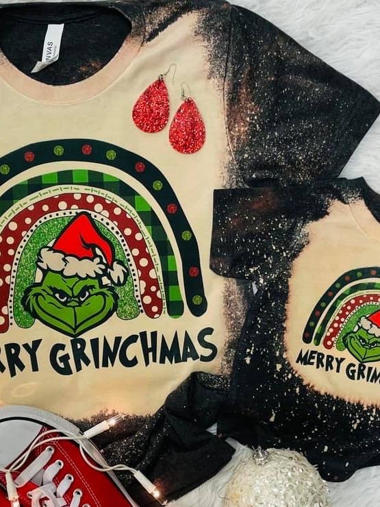 MERRY GRINCHMAS "MOMMY & ME" TSHIRT for wholesale by Elkinsons Creations