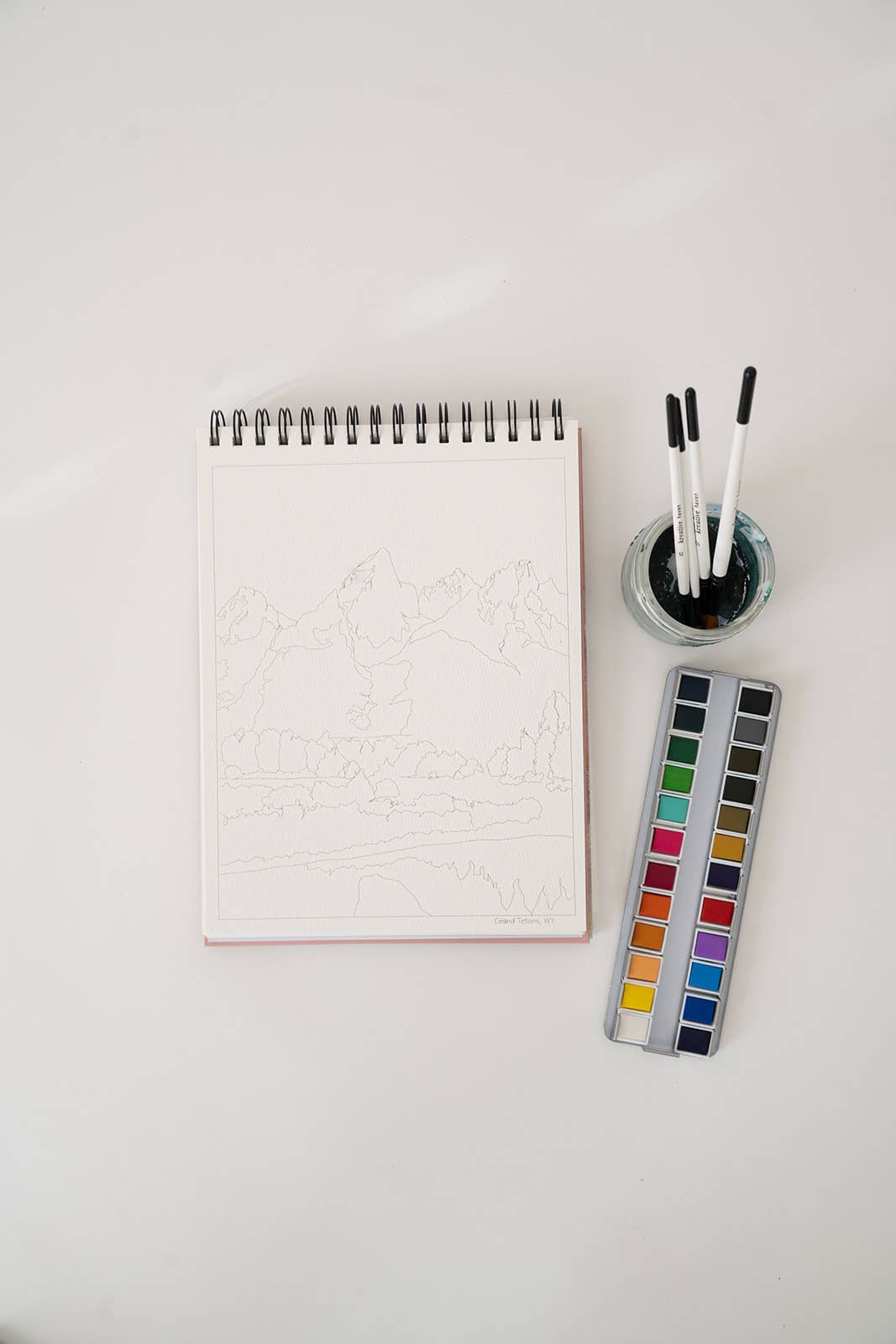 Bailey Rae Studio - Wholesale Watercolor Paint - National Parks Watercoloring Book-Outlines w/Video Tutorials10