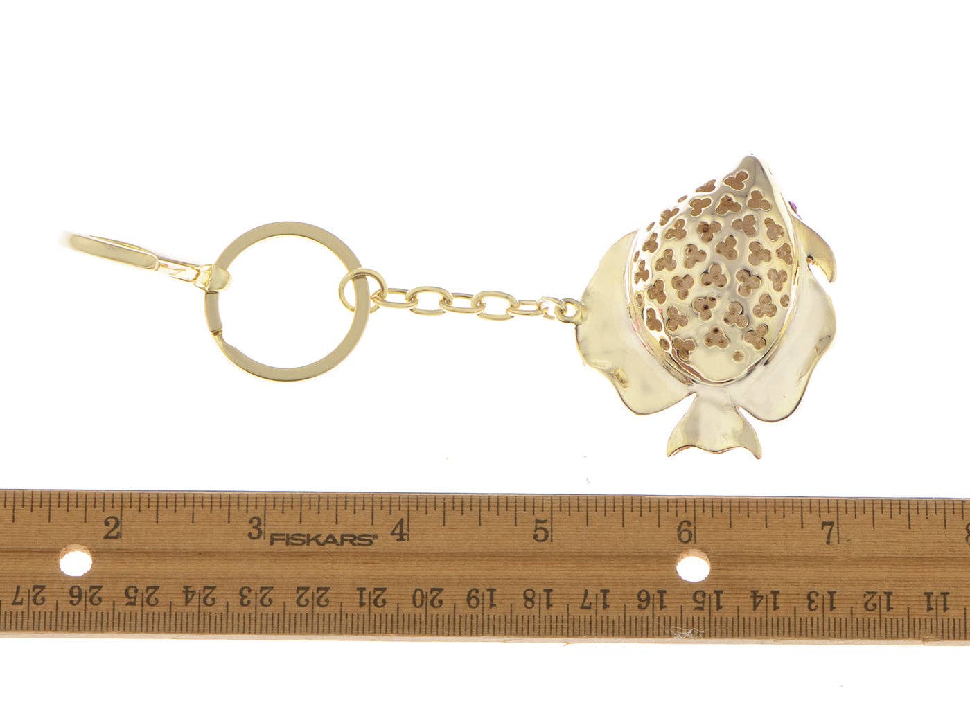 AK Brand – Porta-chaves - Mulher por atacado – Chaveiro Swarovski Crystal Fire Opal Angel Piranha Peixe22