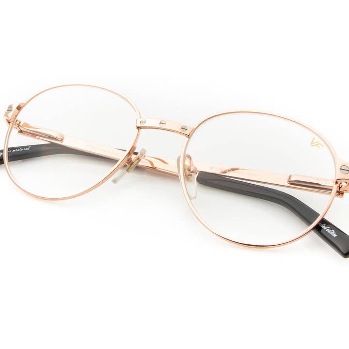 Love Collection: Miami Vice 24KT Rose Gold (Clear) for wholesale by Vintage Frames Company