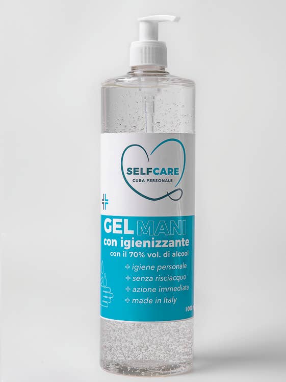 Sanitizing Hand Gel 1000ml | Dispenser for wholesale by SELFCARE CURA PERSONALE