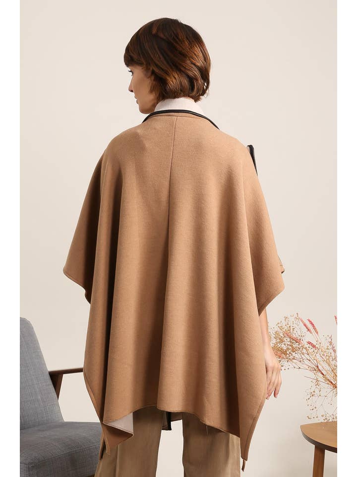 LÉA & LUC – Engroshandel Frakke - Dame – Løs og flydende jakke med poncho-stil fra LÉA & LUC8