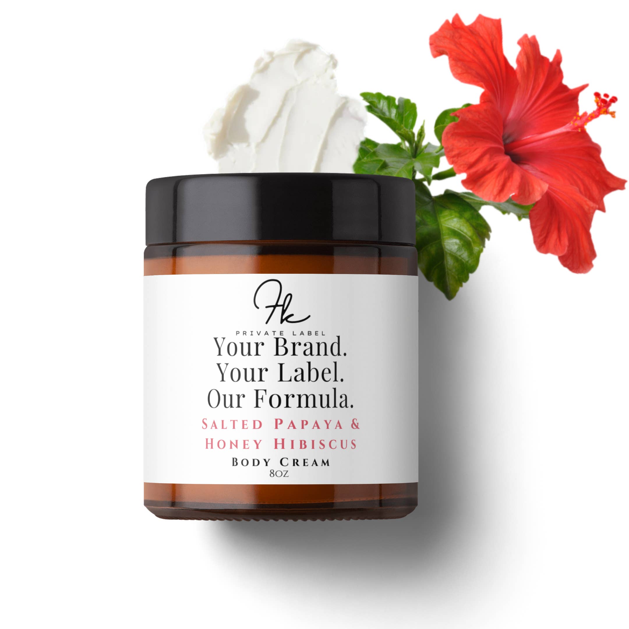 FK Private Label Labs - Wholesale Body Balm/Butter - Body Butter/Cream Salted Papaya + Honey Hibiscus