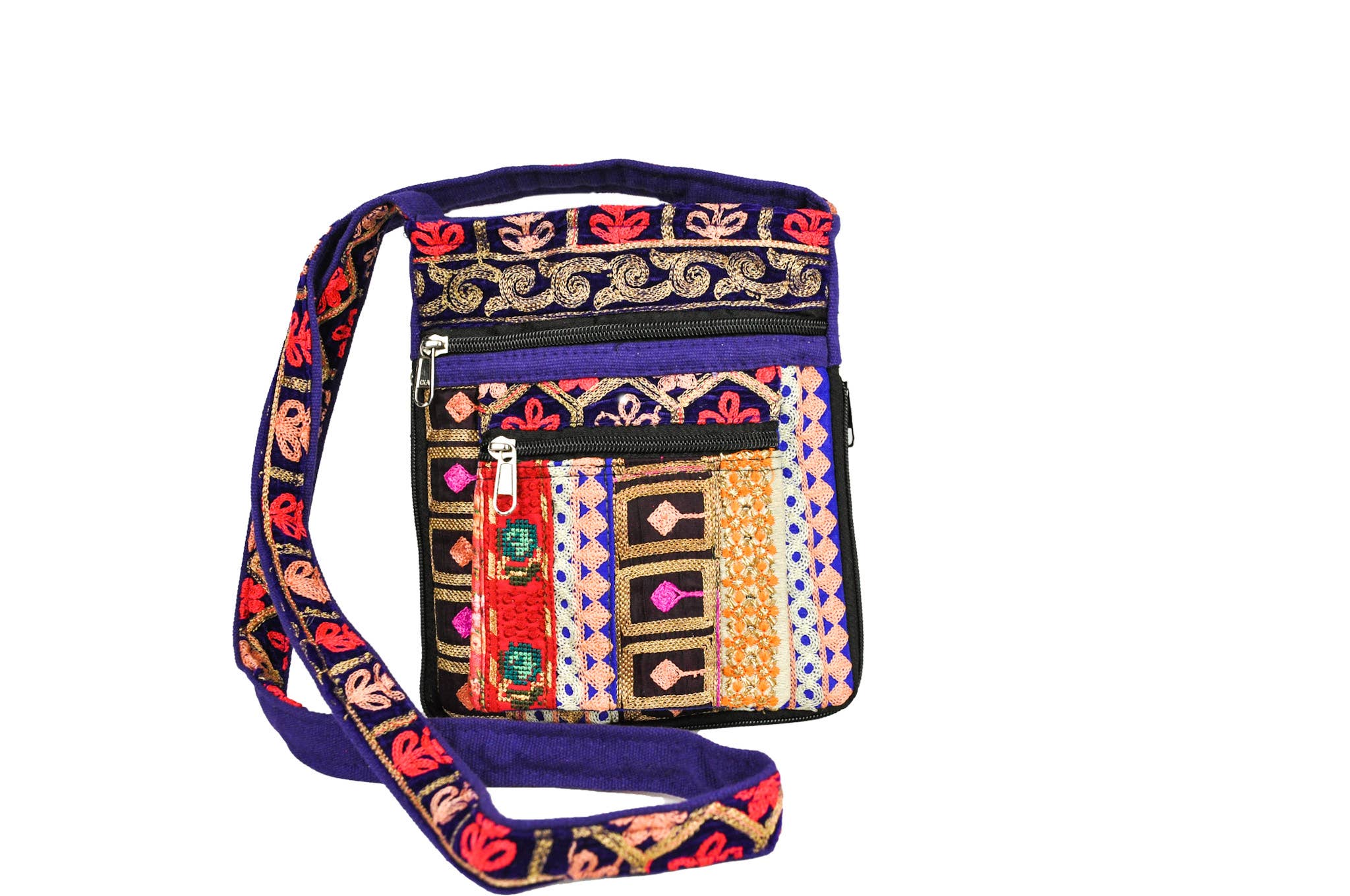 Zumki - Wholesale Crossbody Bag - Women's - Sage Embroidered Crossbody Bag7
