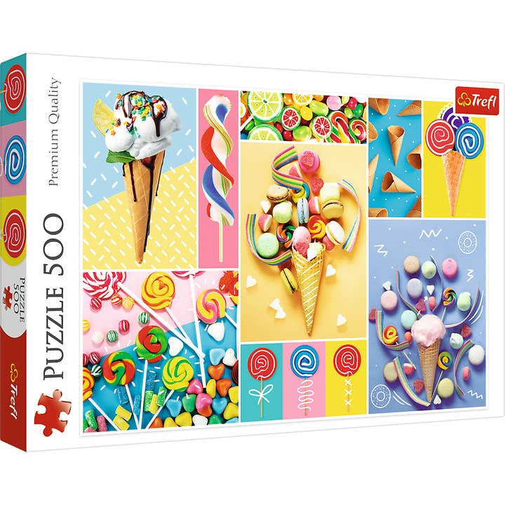 Puzzles Trefl 500 pièces, bonbons préférés, multicolores pour la vente par TREFL by Bridge Toys