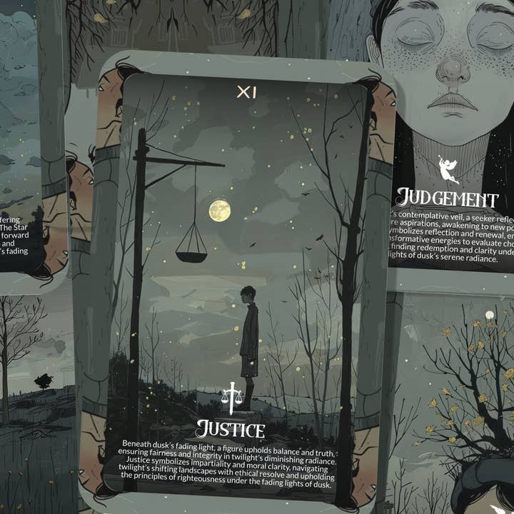 Ibiza Tarot USA – wholesale Tarot cards – The Lights of Dusk Tarot - 22 Major Arcana - A unique spiritual journey - Embracing the transitions and mysteries of twilight and dawn.2