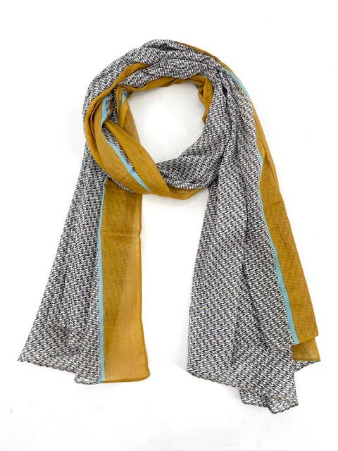 Maison Unik Accessoires – wholesale Scarf – Men’s – Men's Cotton Scarf - Timeless Elegance3