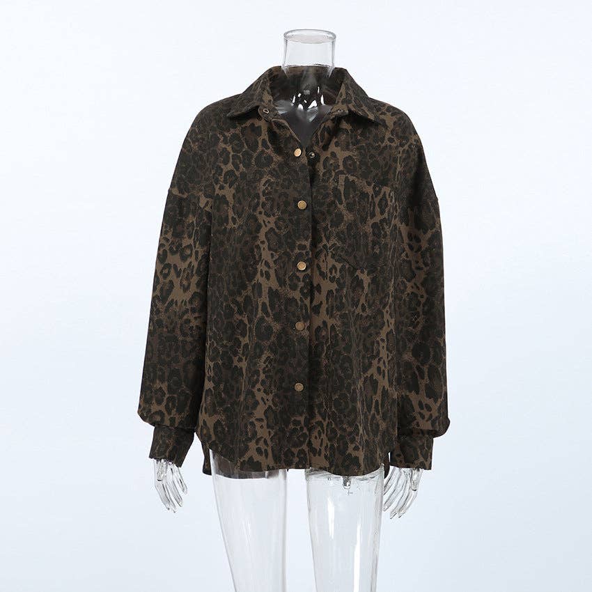 Marayn - Wholesale Jacket - Women's - Retro Leopard Print Autumns Chic Versatile British Style17