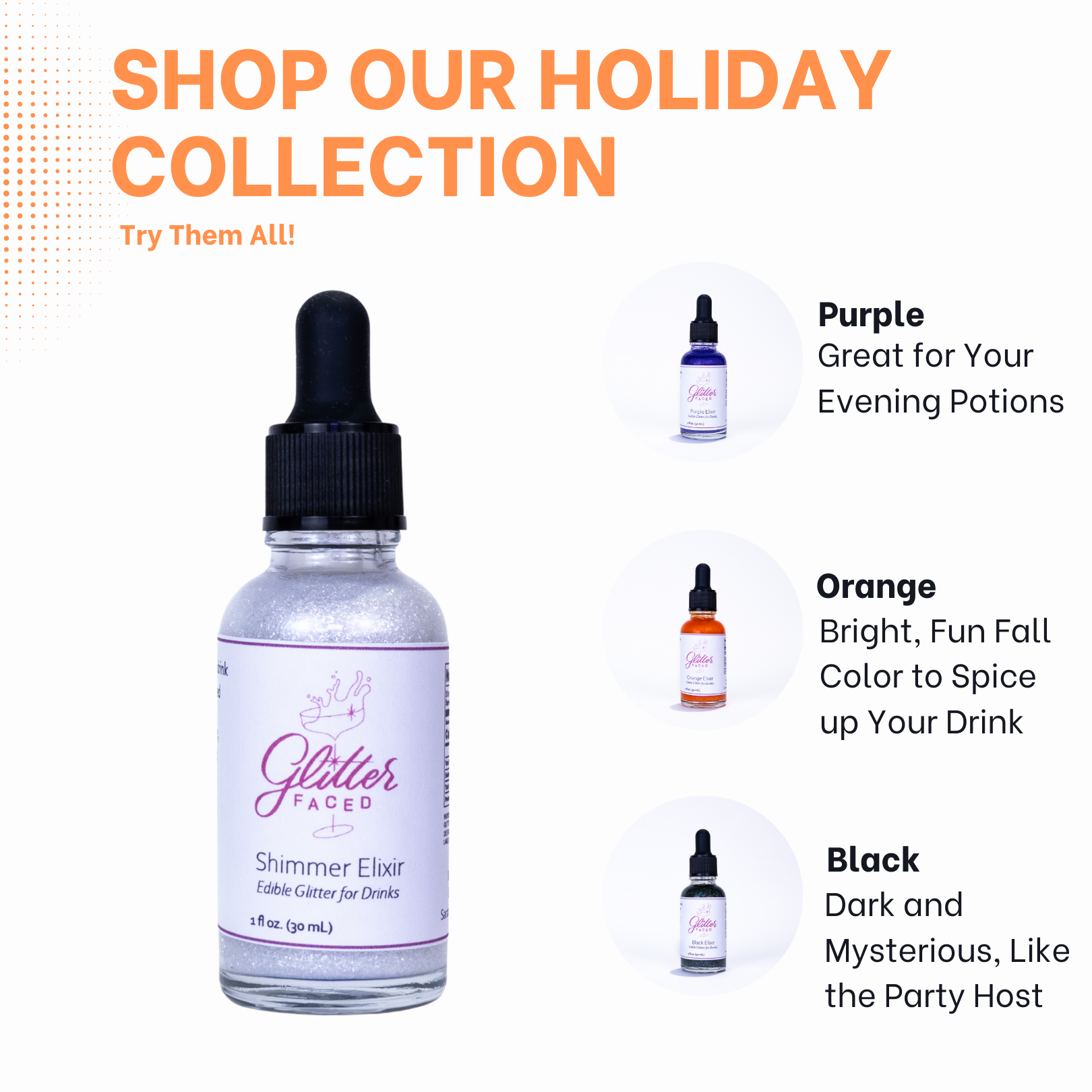 Glitter Faced - Wholesale Cocktail Mix/Syrup - Shimmer - Edible Glitter For Drinks & Cocktails3