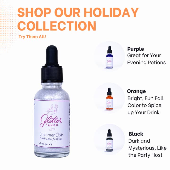 Glitter Faced - Wholesale Cocktail Mix/Syrup - Shimmer - Edible Glitter For Drinks & Cocktails3