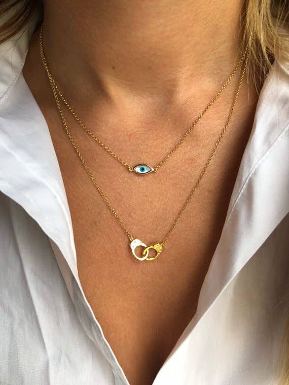 Christina Christi – wholesale Pendant/charm necklace – Gold Necklaces,Evil Eye Necklace,Handcuff Pendant,Silver 9256