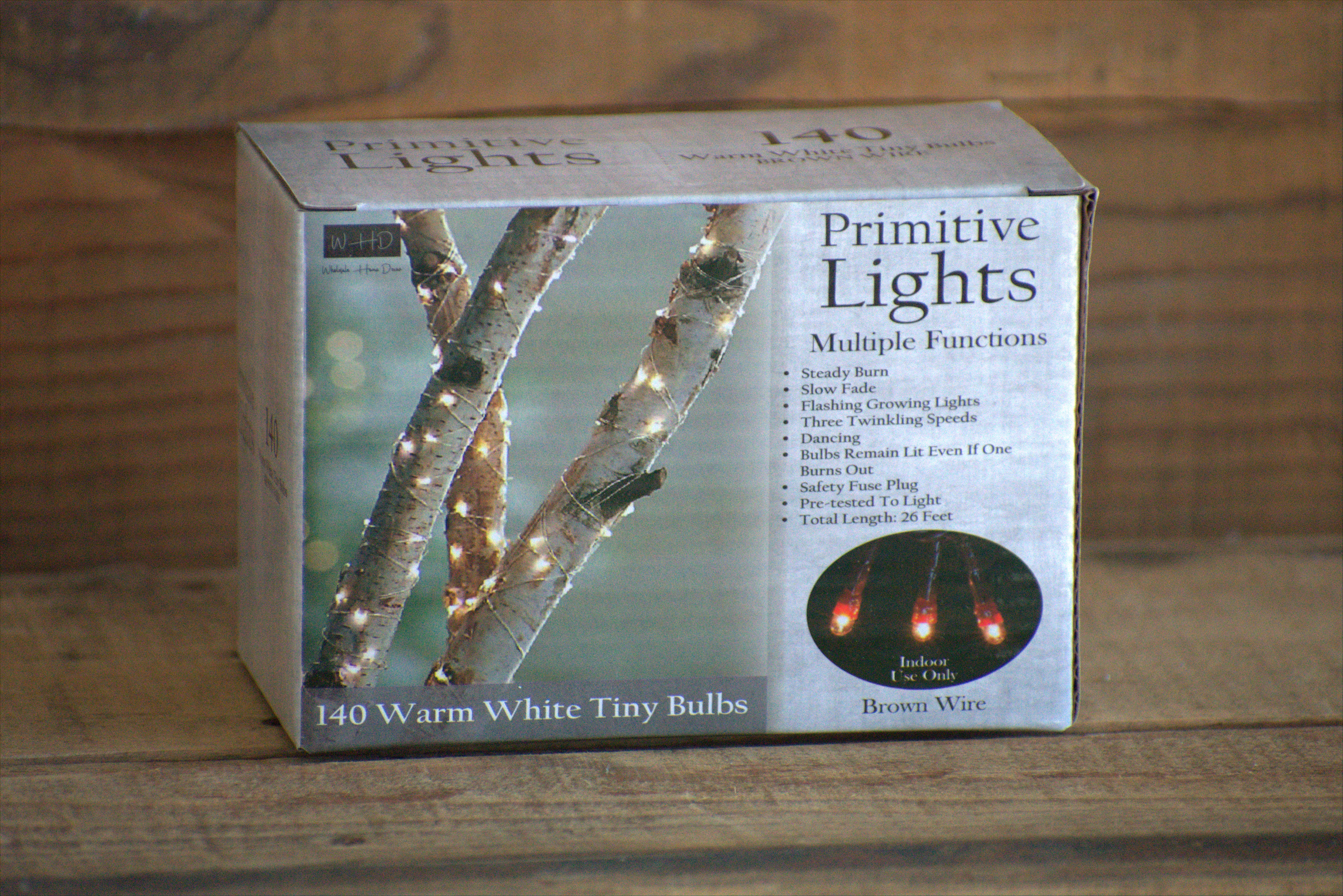 Wholesale Home Decor - Wholesale String Lights - 140 Bulb LED String Light 26ft Brown Cord1