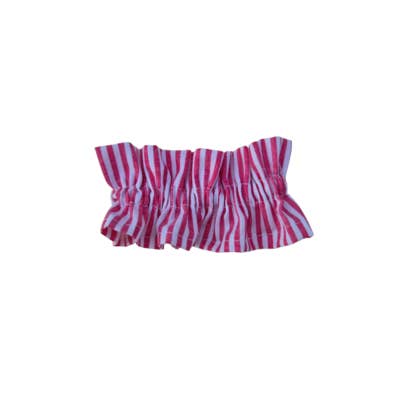 GARANCE col rayé rouge pour la vente par Maman Poule et Papa Coq