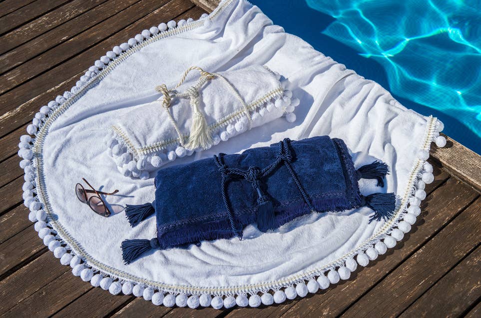 Teod’amar Venezia - Wholesale Beach Towel - Santa Croce Round Beach Towel9