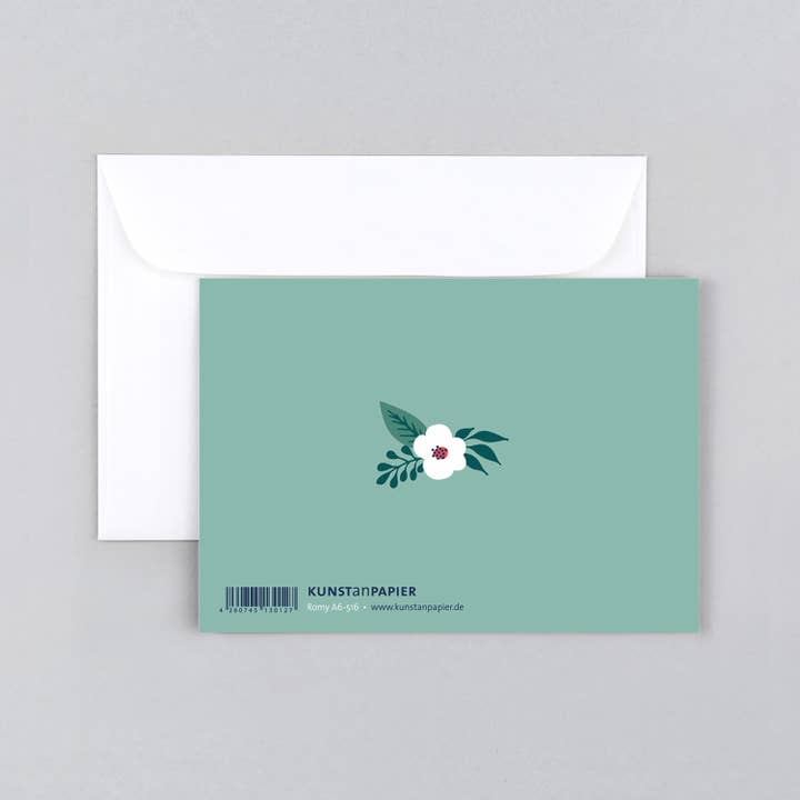 Kunst an Papier - Wholesale Congratulations Card - Greeting card flowers Romy1