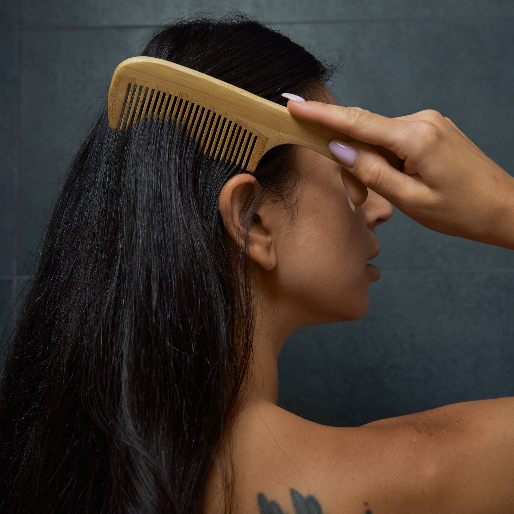 Bamboo Switch - Vente Peigne/brosse à cheveux - Peigne à manche en bambou | Meilleure vente de soins capillaires | Petit cadeau de Noël3