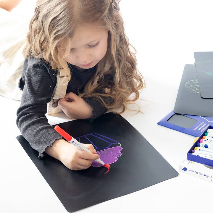 Jaq Jaq Bird - Vente Set de coloriage – enfant et bébé - Lot de 10 feuilles de papier réutilisables et effaçables2