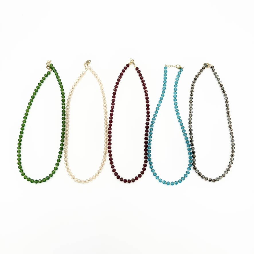 Baizaar – Großhandel Perlenkette – Perlen-Glitzer-Halskette3