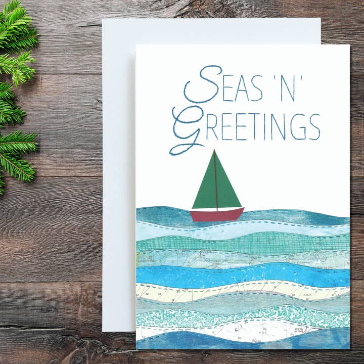 Seas N Greetings Tree Right for wholesale by NaviStitch