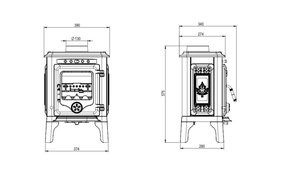 blackseametalworks – wholesale Eldstad – Kamin i gjutjärn för små hus, husvagnar och trånga utrymmen6