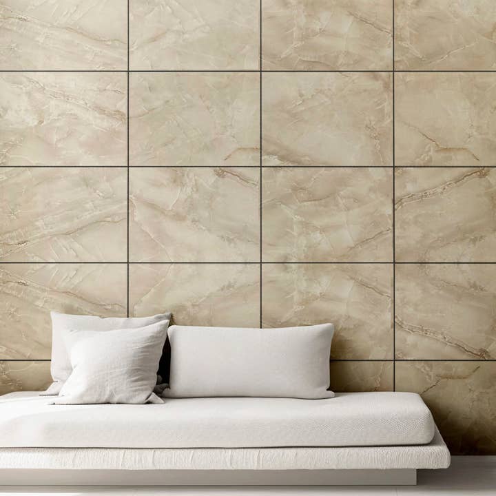 Abstracte decoratieve panelen met beige marmerlook voor wholesale door Guipp-Decor - Decoriy