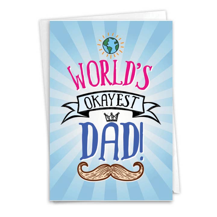 NobleWorks – Engroshandel Farsdagskort – Fars dag-kort - Verdens okayest far1