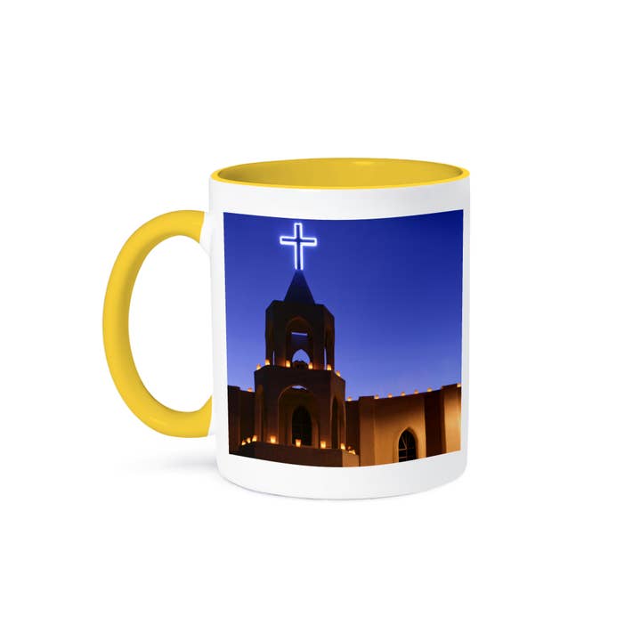 3dRose - Wholesale Coffee Mug - 3dRose, Church with farolitos, Tortugas, New Mexico - US32 JMR0986 - Julien McRoberts, Mug