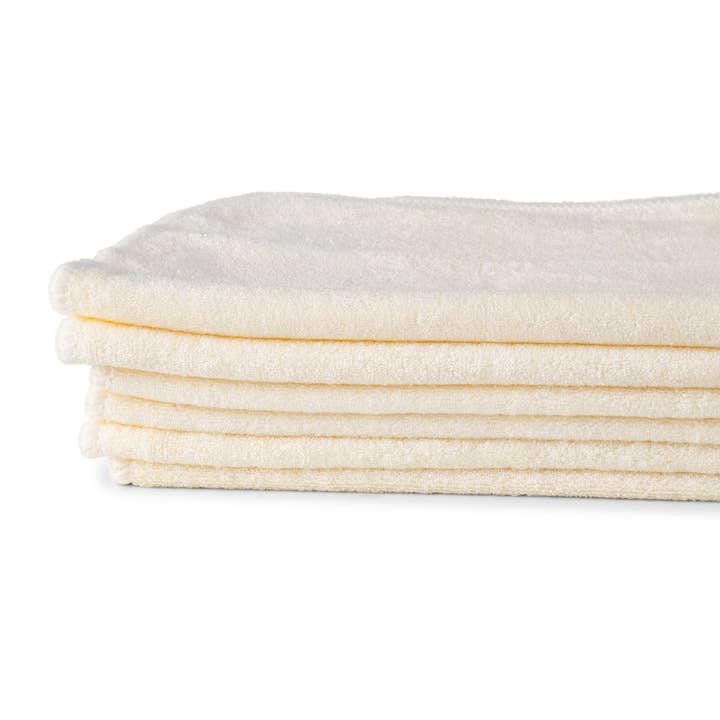 Zoe Sage - Wholesale Wash cloth – Child & baby - Baby Wash Cloths Bamboo 6 Pack - White3