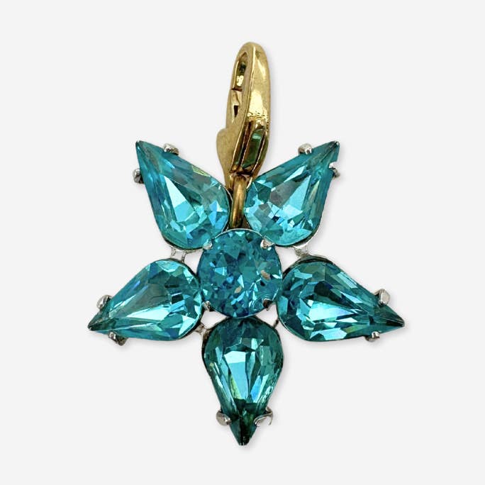 Vintage Aqua-Blau Strass Sternanhänger für den Großhandel von Lulu’s Petals